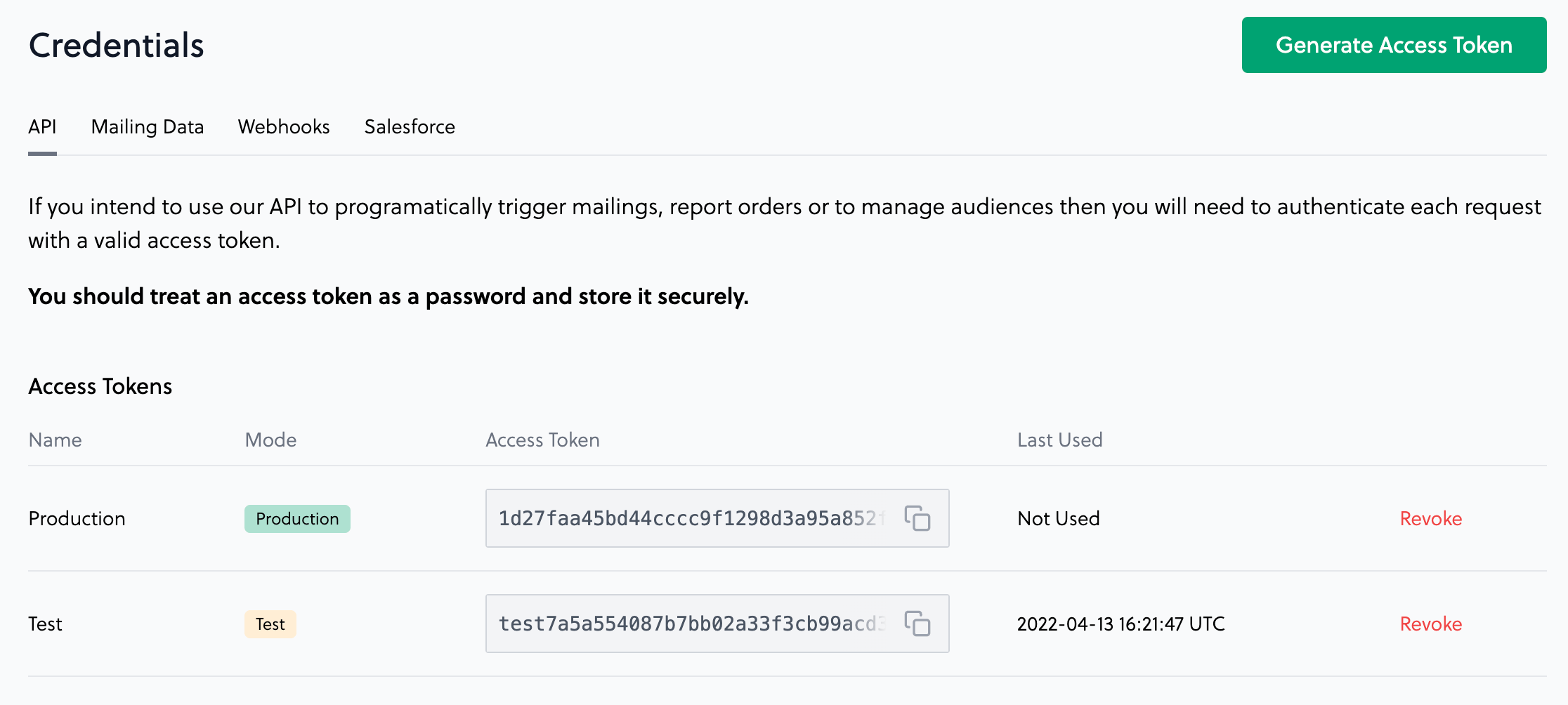 Finding an API key in the Poplar dashboard