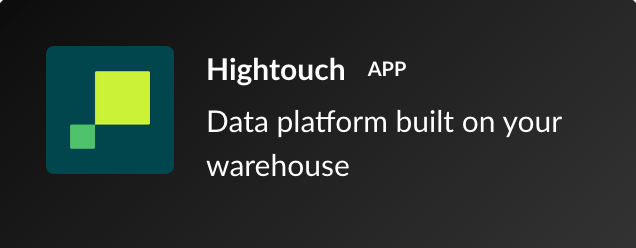 Hightouch Slack bot logo