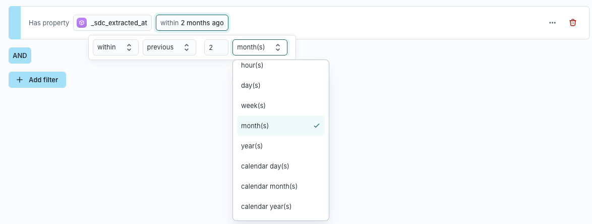 Example date filters