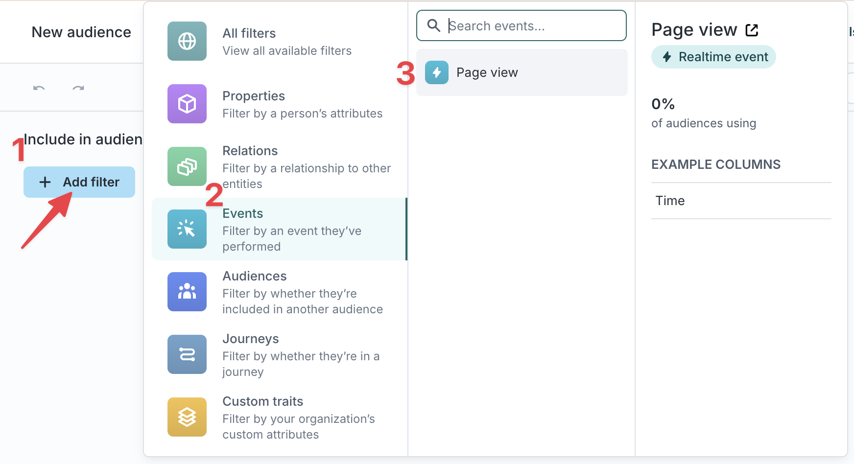 Event filter