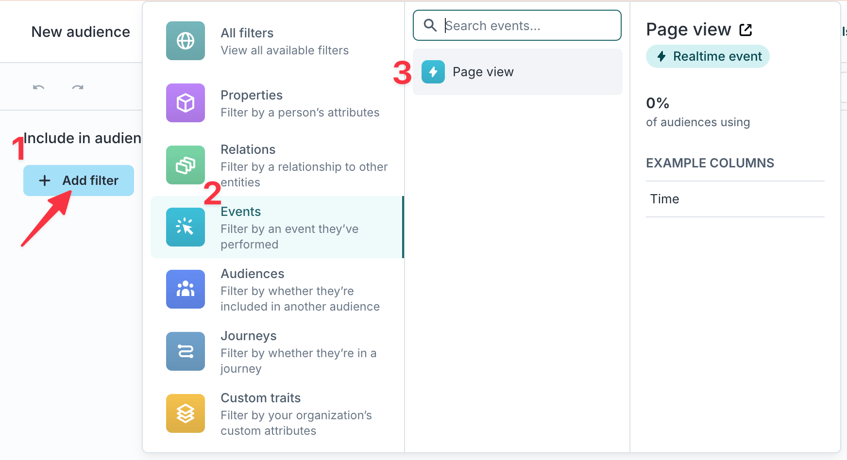 Event filter