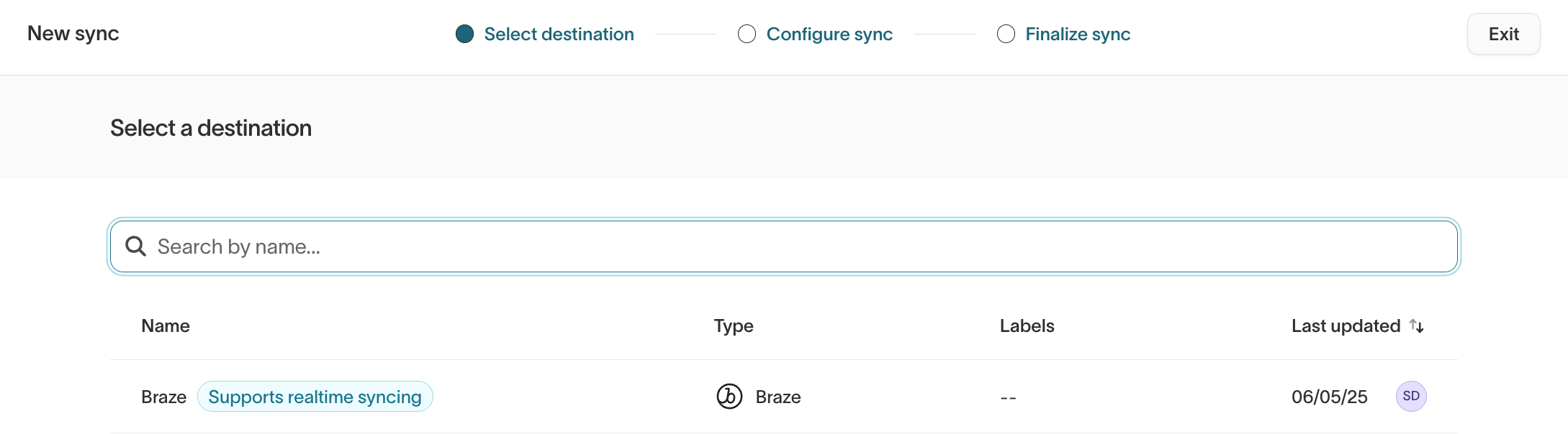 Supports realtime syncing