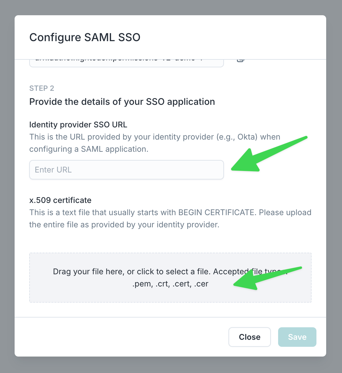 Hightouch SSO Connection settings