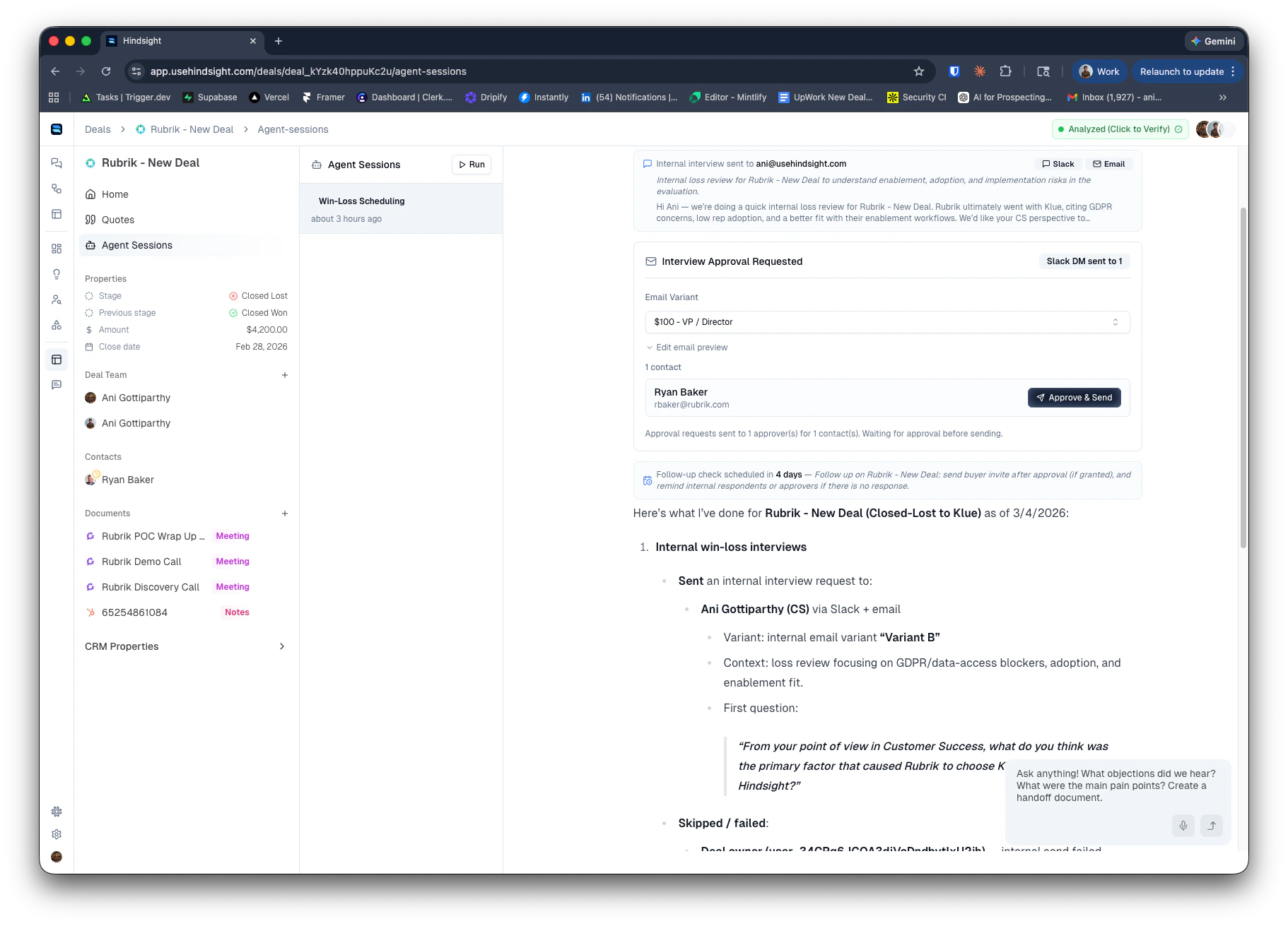 Interview Agent Session