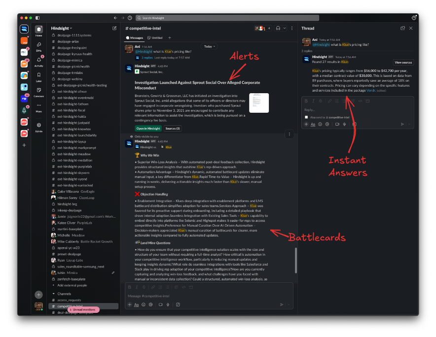 slack alerts