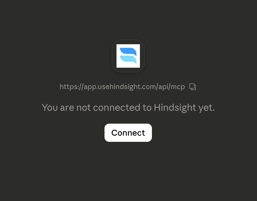 Click Connect