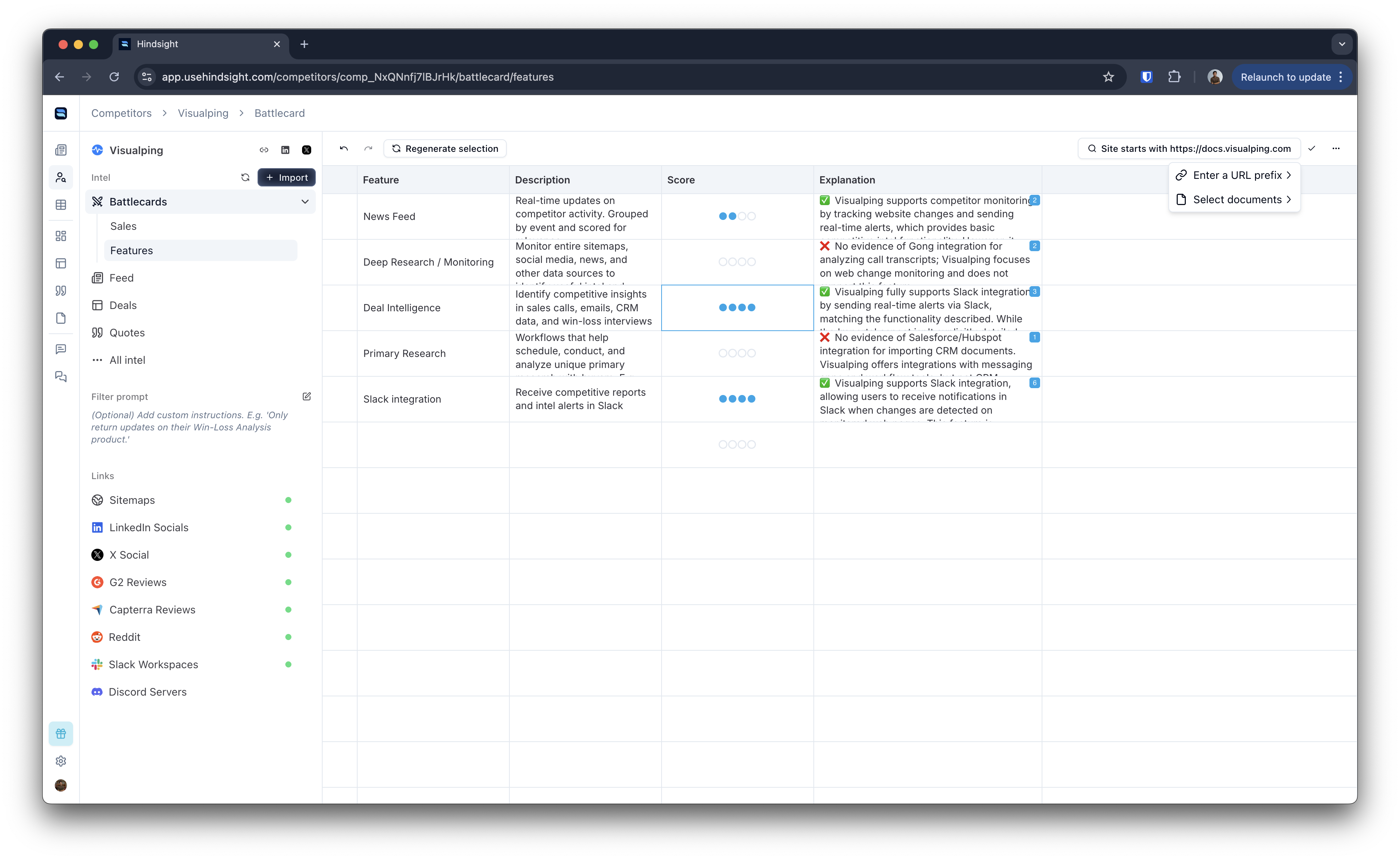 Configure sources