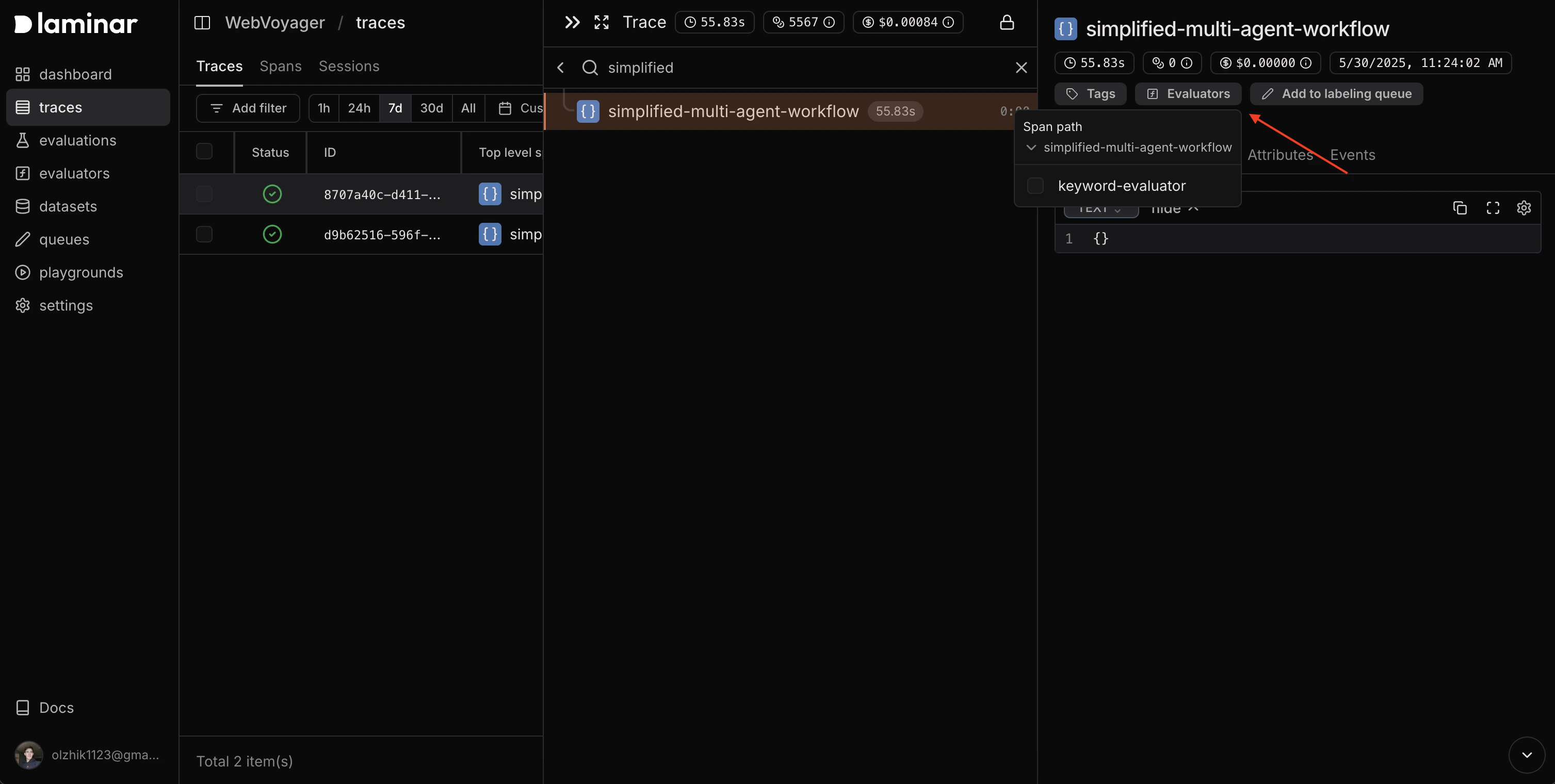 Register to span path
