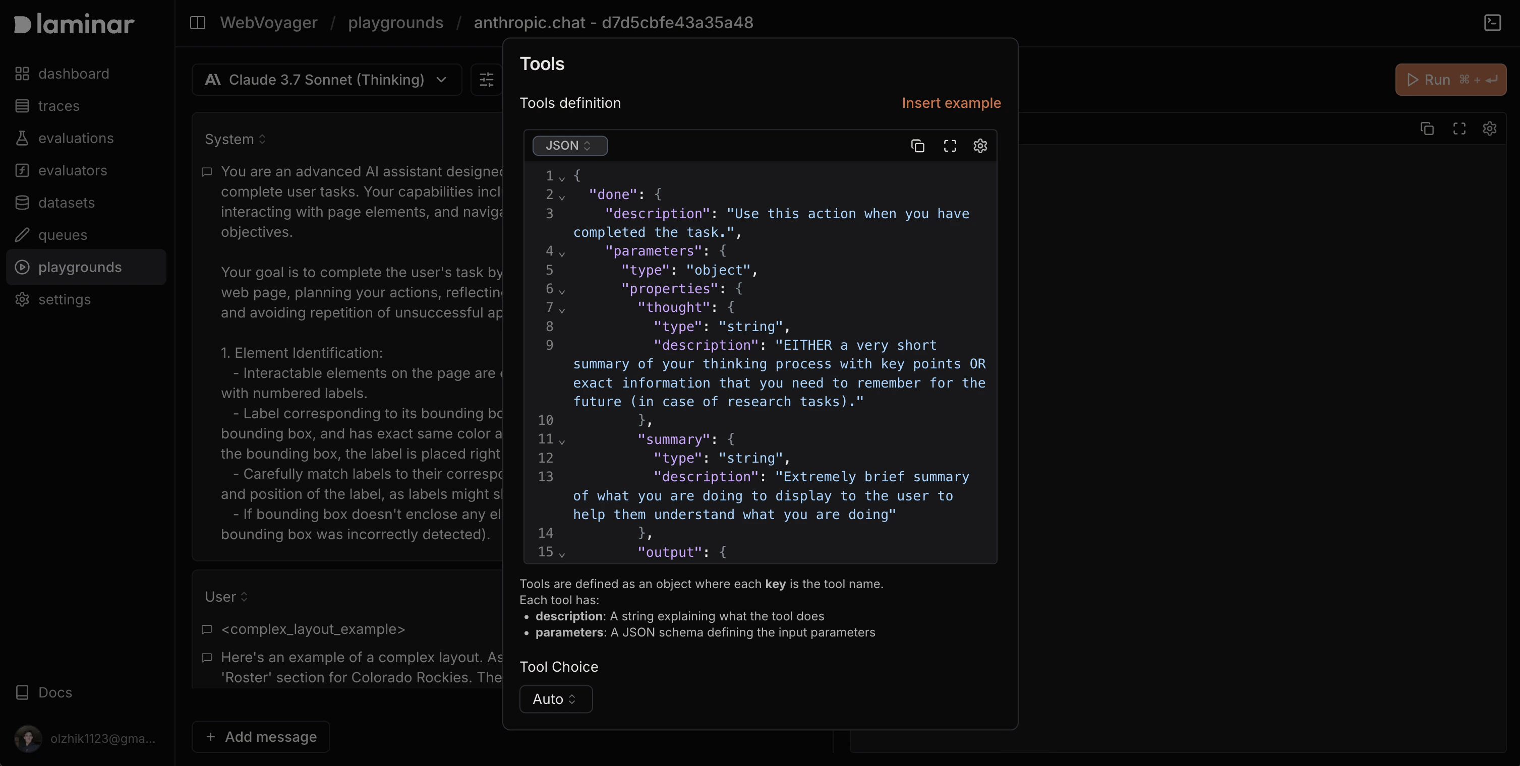 Laminar Playground Tools