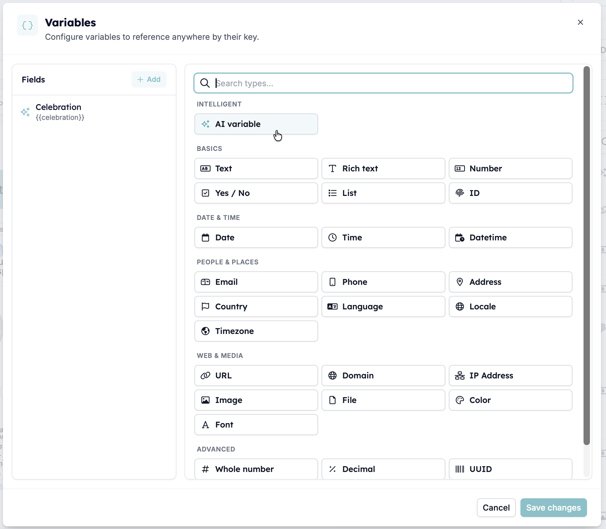 Ai Variable Type Picker