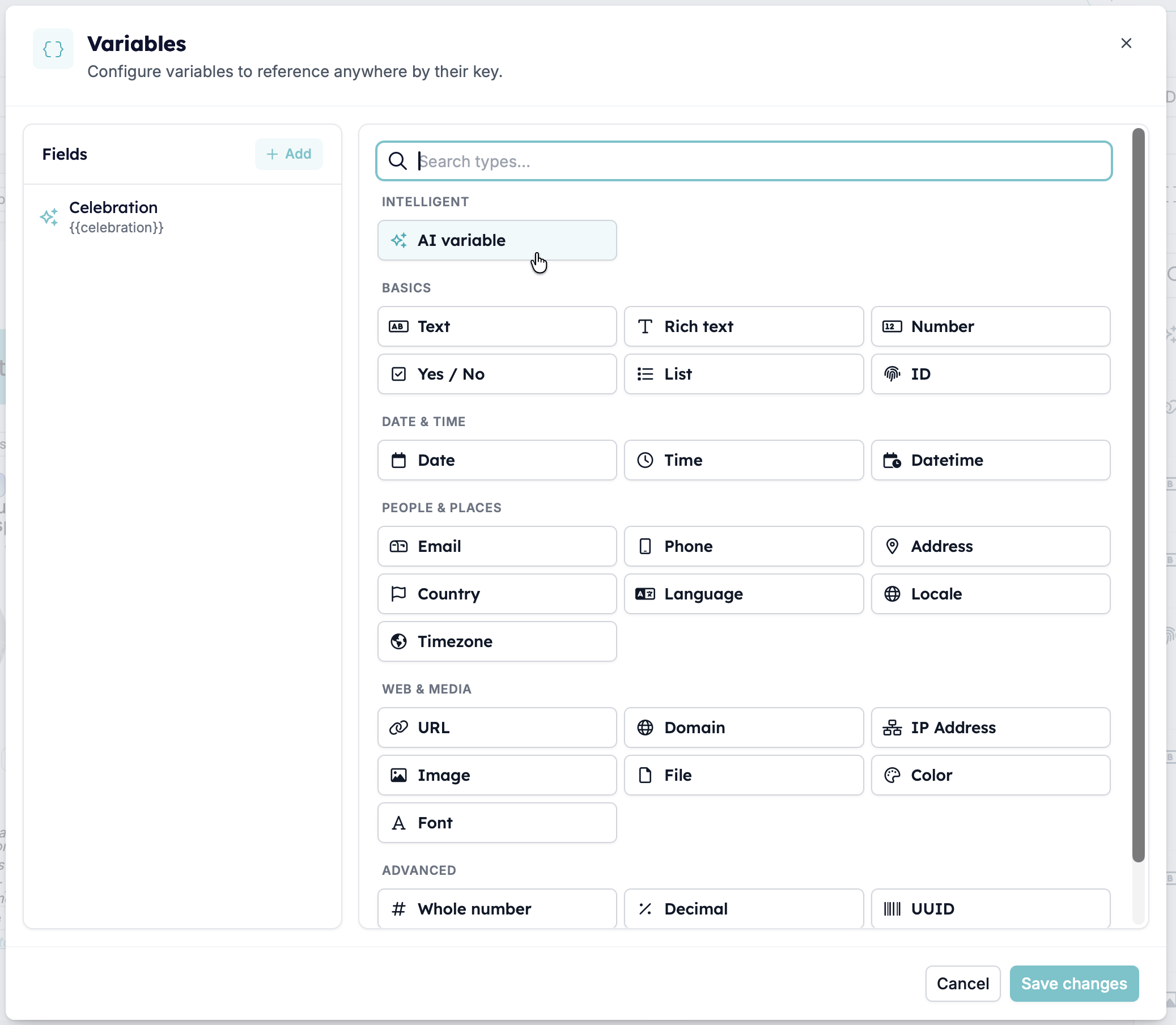 Ai Variable Type Picker