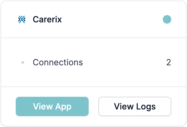 View app button