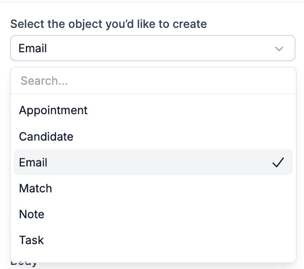 Object selection