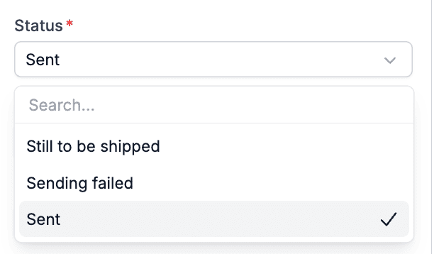 Setting up an email status