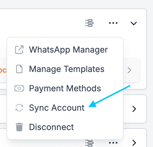 Sync Account button