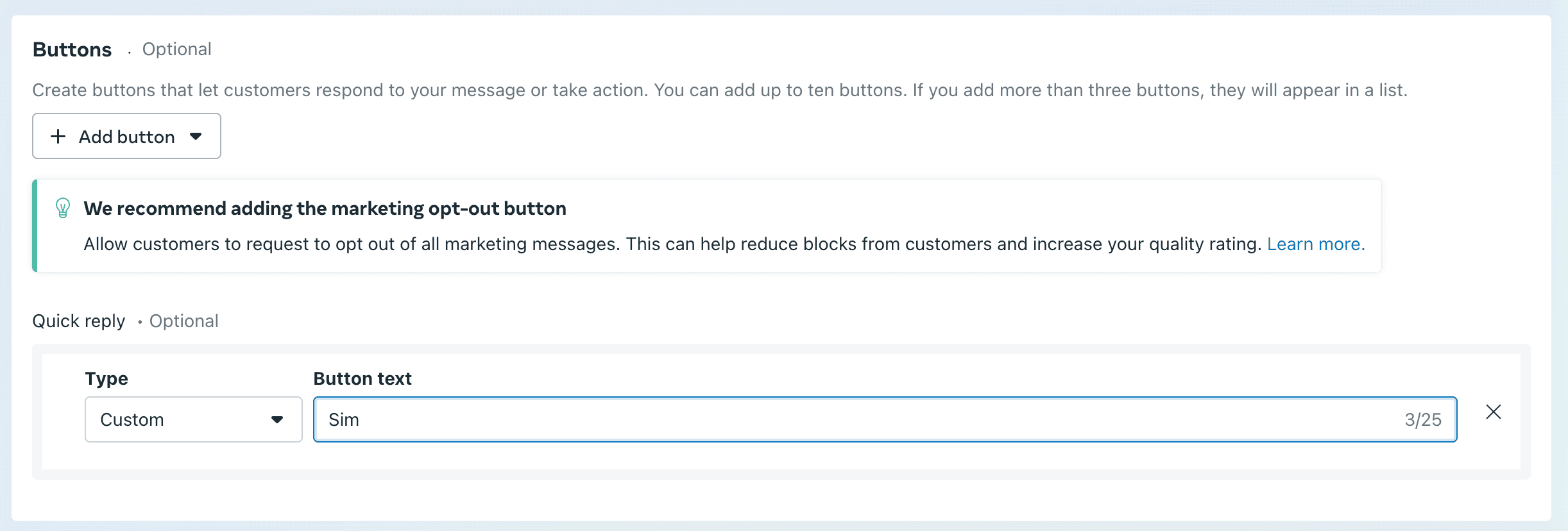 Adding a button