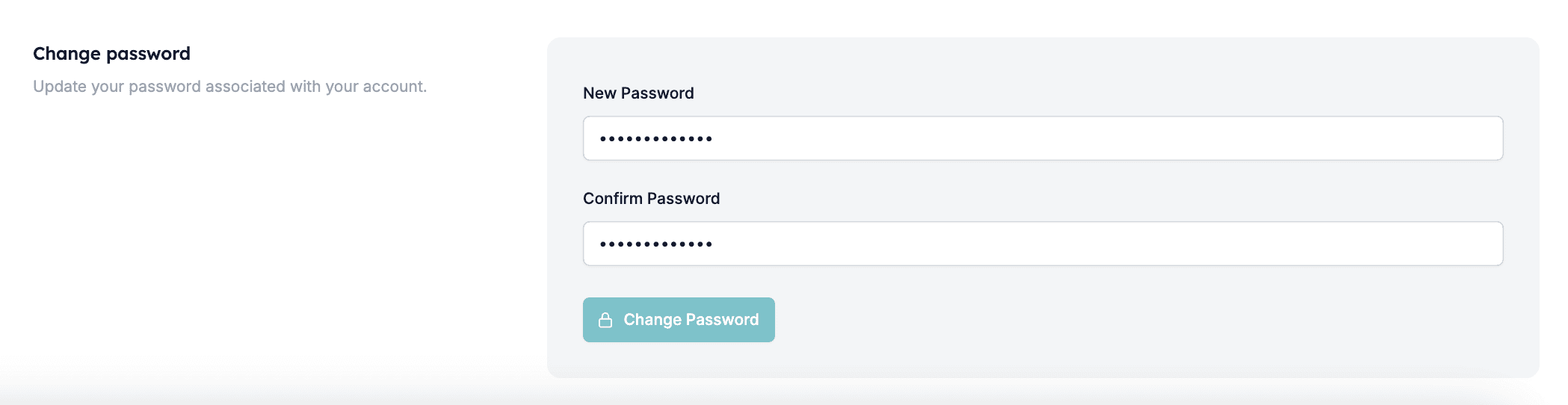 Changing your password