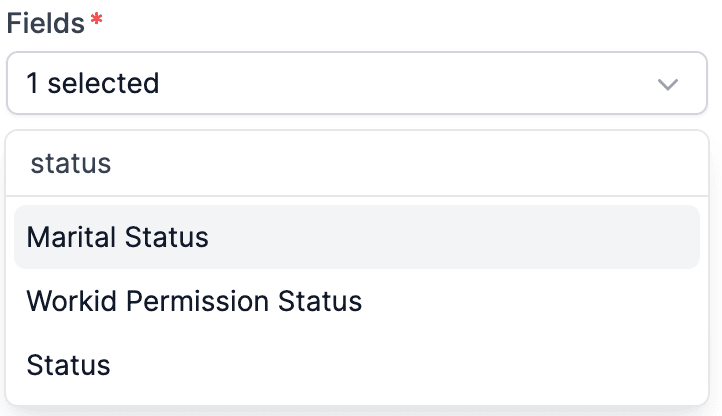 Choosing which fields to update