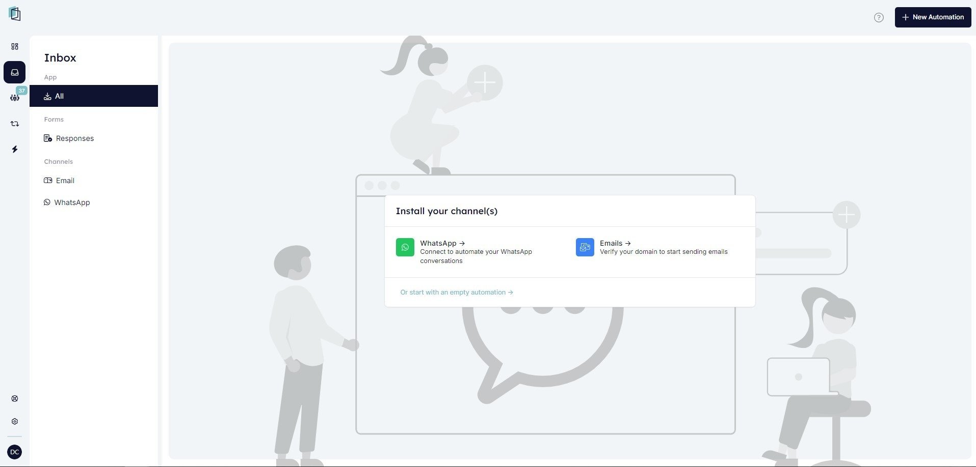 Creating or selecting a WhatsApp Business account