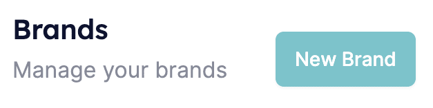 New Brand button