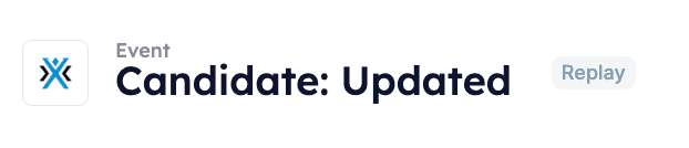 An event labeled as Replayed
