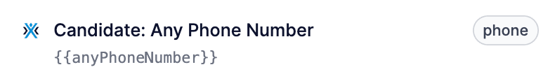 The anyPhoneNumber combined field in the variable picker