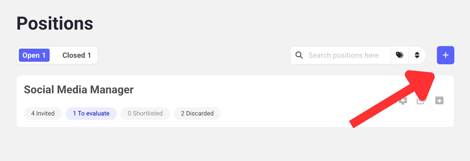 Add a job position in Hireflix