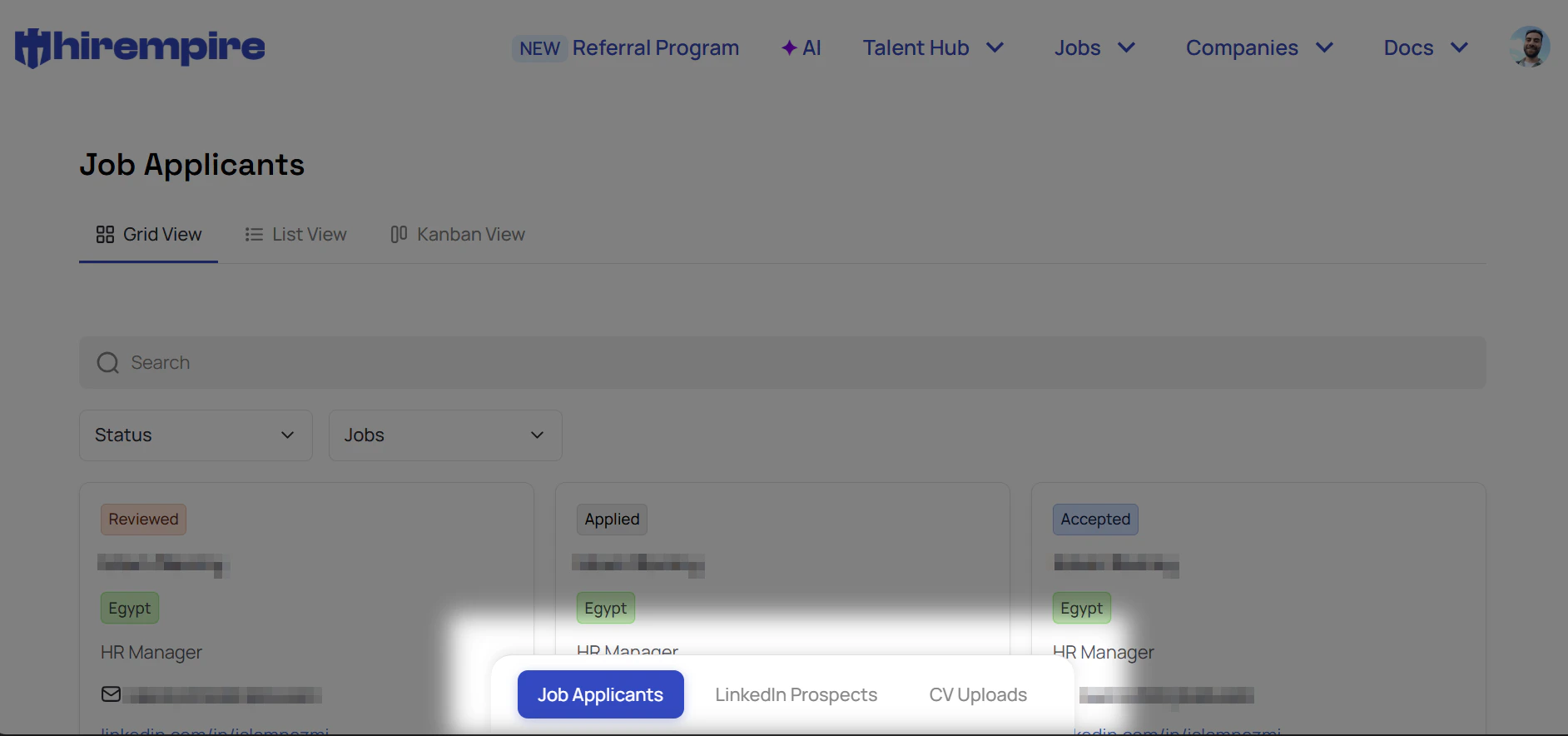 Enhanced Candidates Navigation