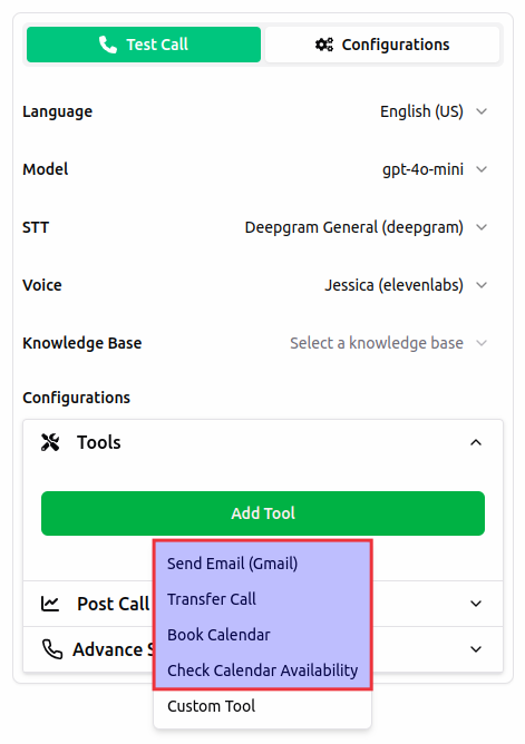 Using Tools - Verbex Docs