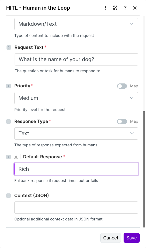 Create Request module configuration in Make