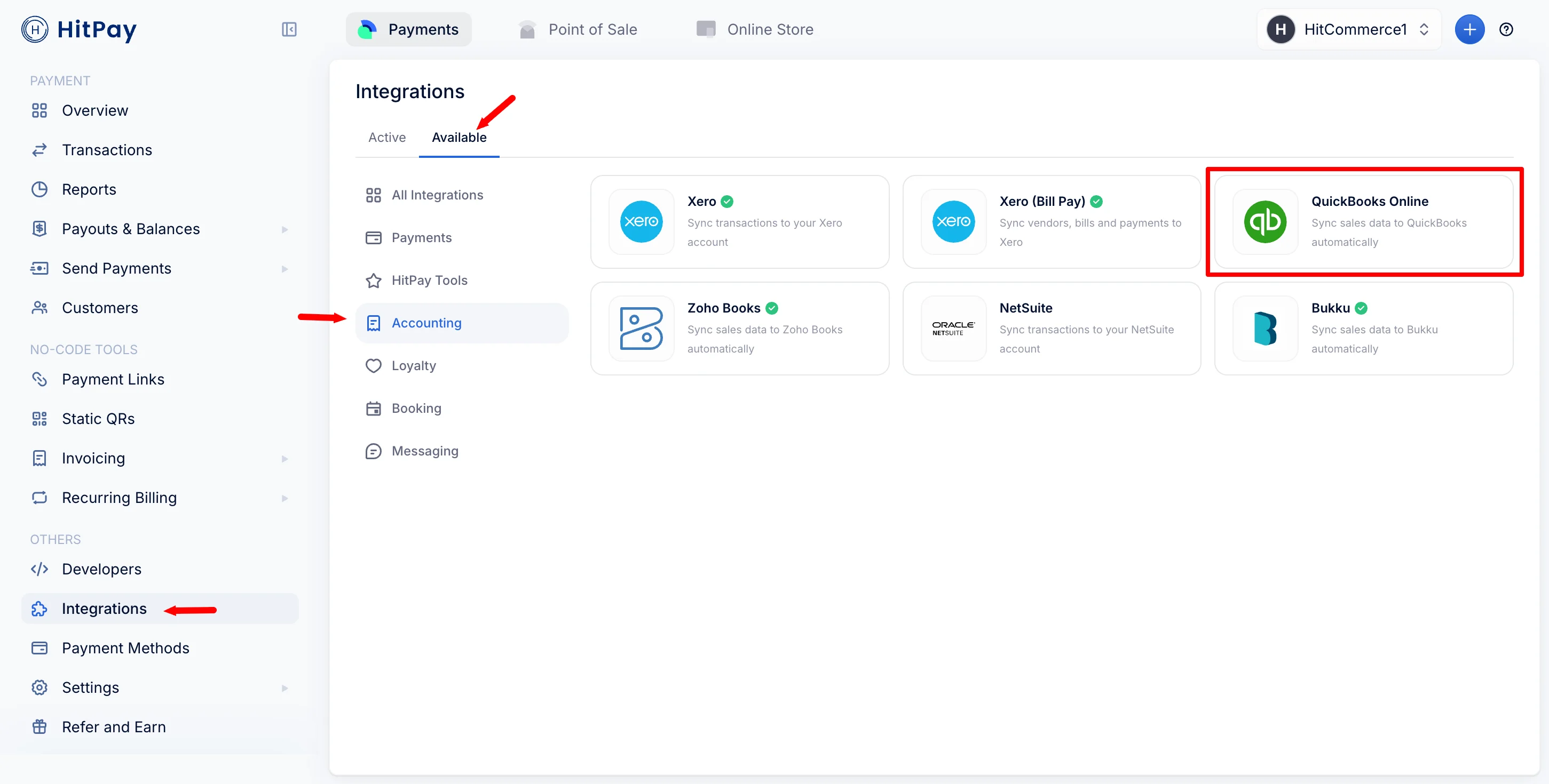 HitPay QuickBooks