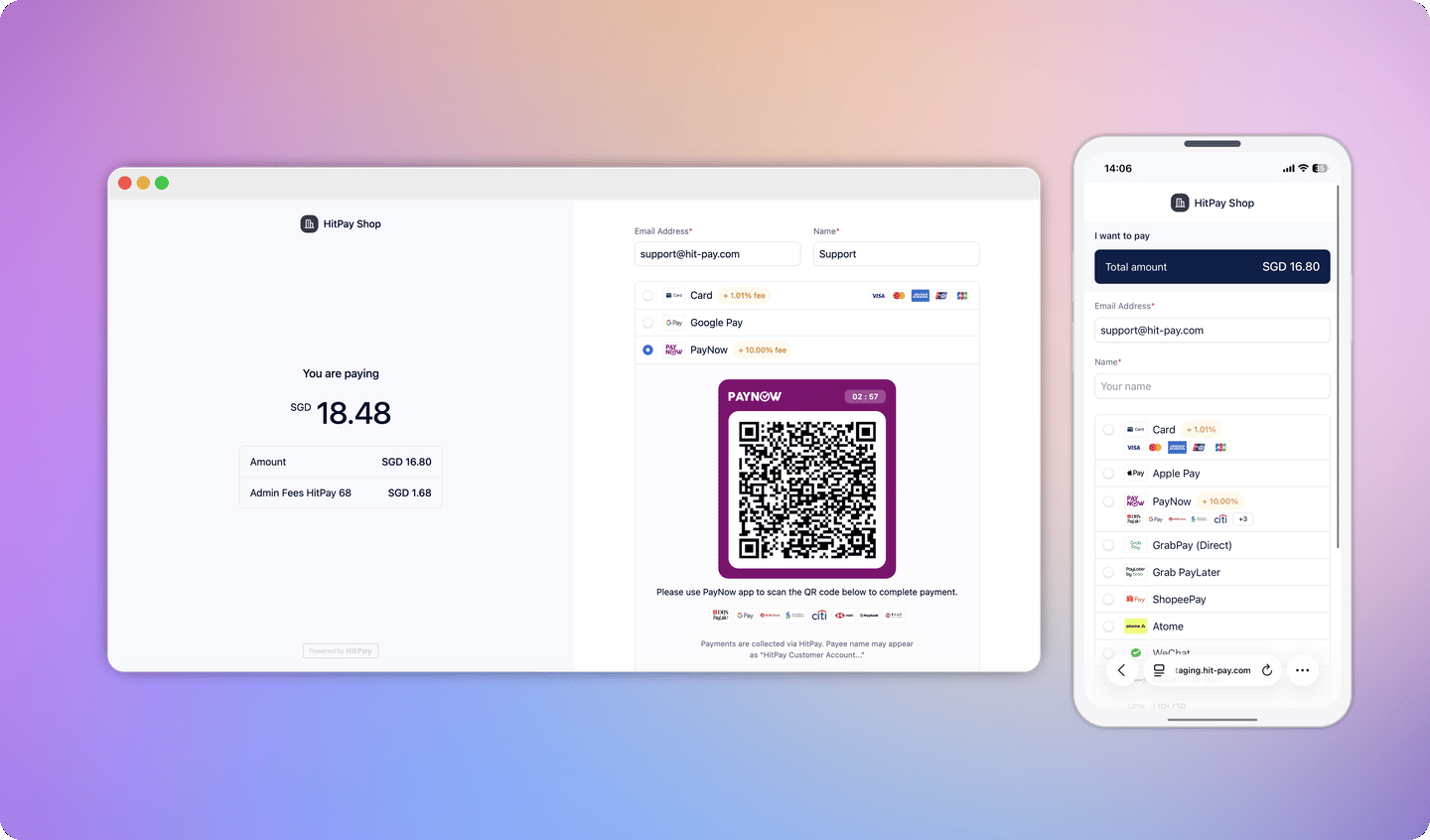 New HitPay Checkout Page