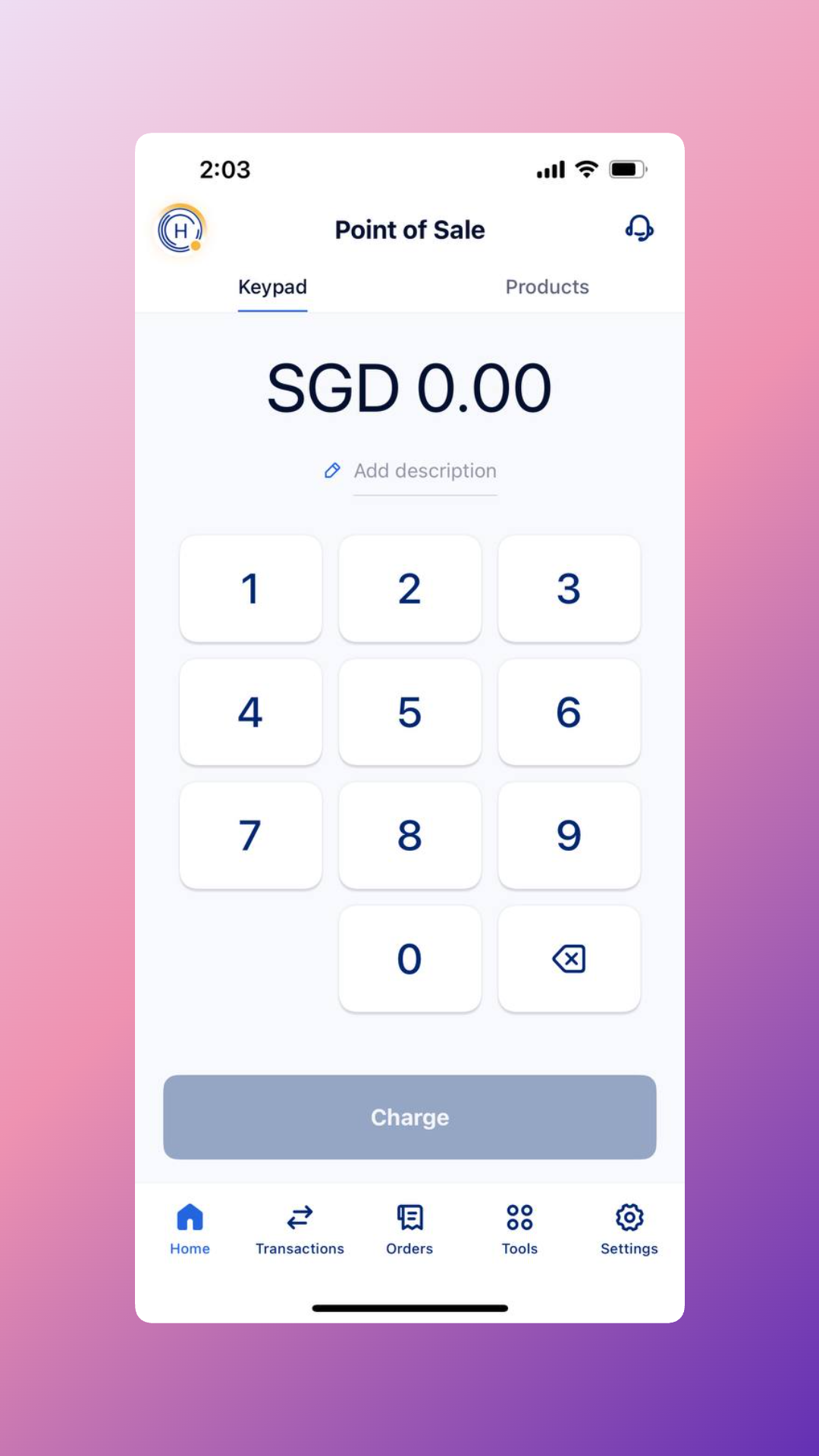 Mobile POS App Checkout