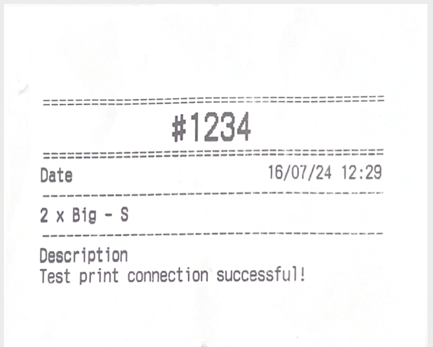 Order Ticket