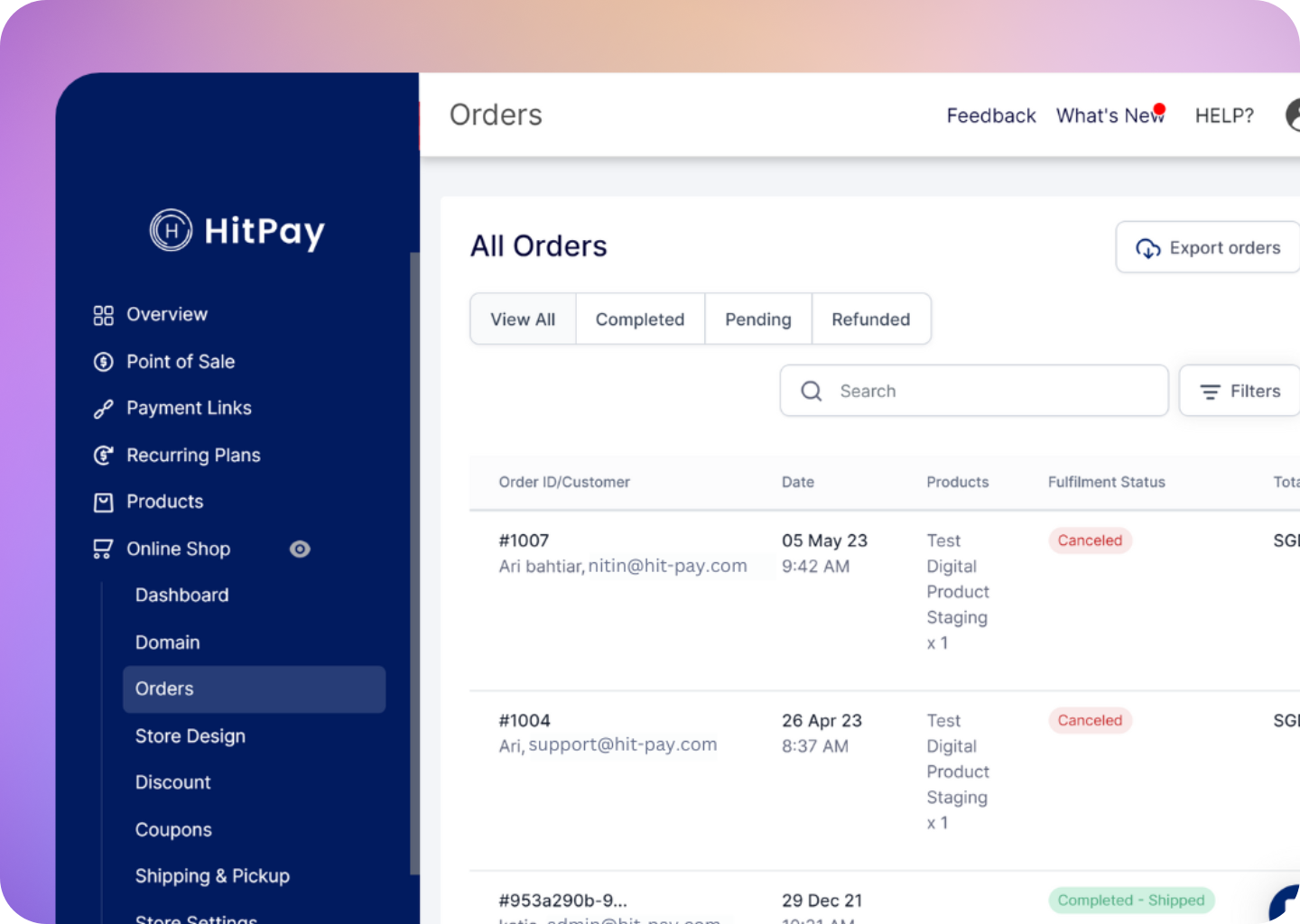Orders