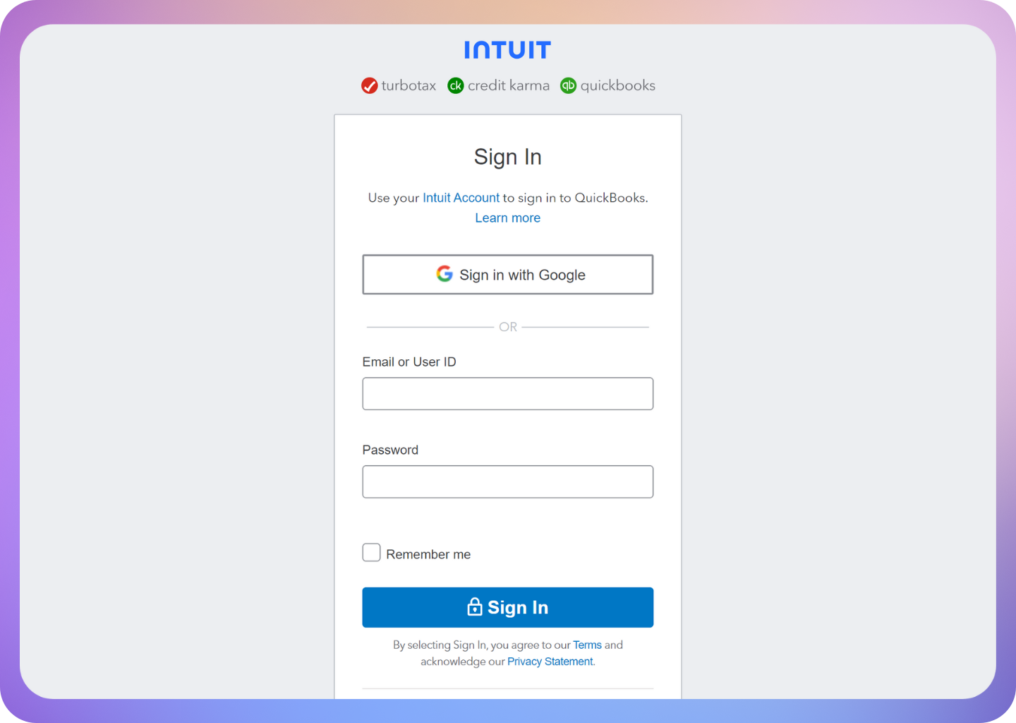 Quickbooks Login