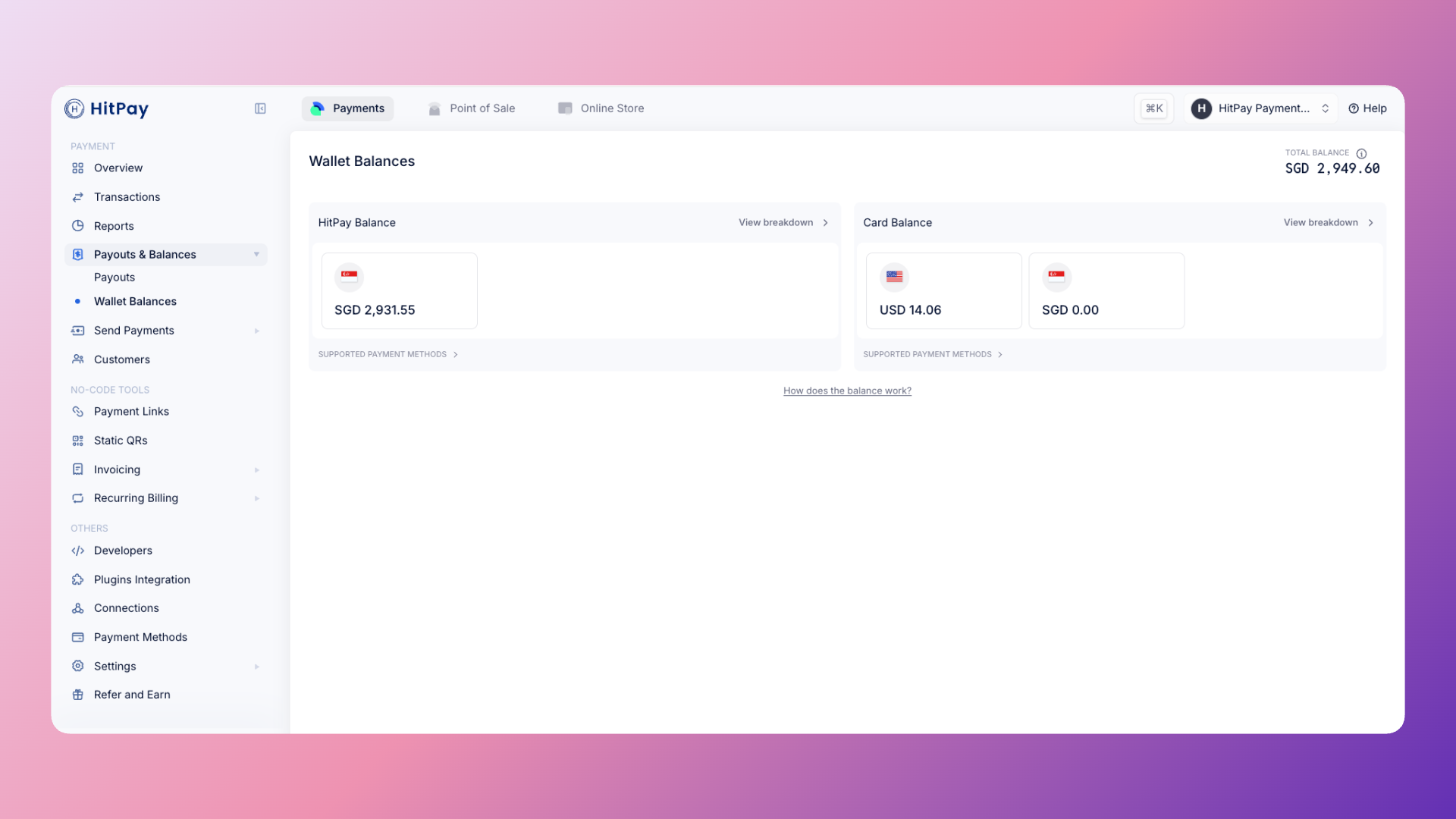 Wallet Balances Overview