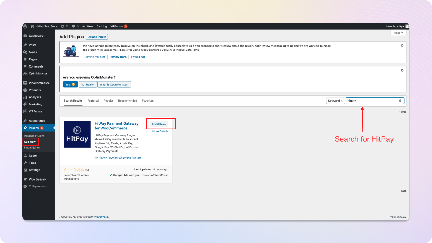 Search and Install Plugin