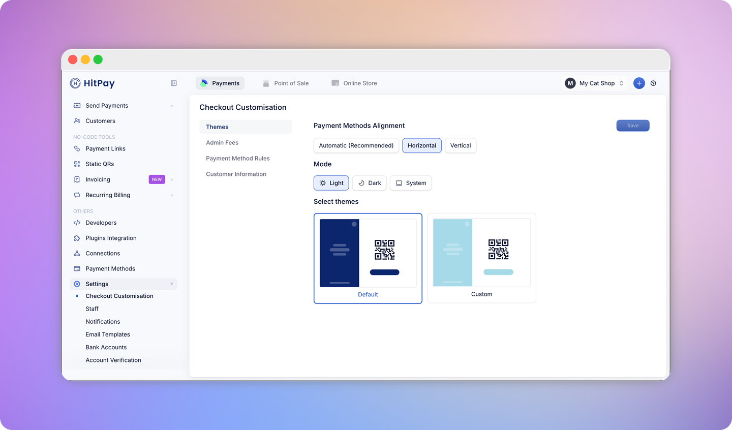 Checkout Customisation Themes
