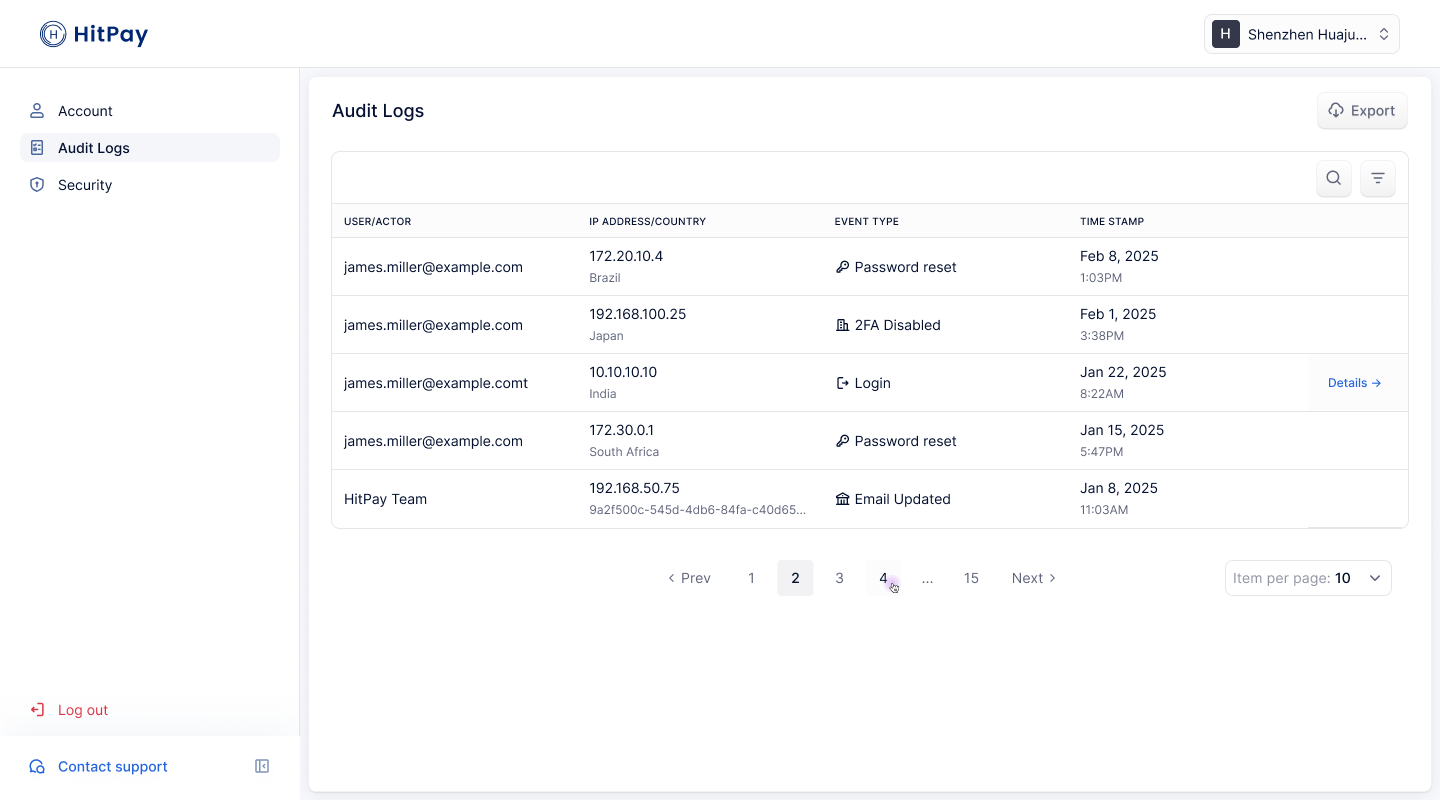 Account Logs