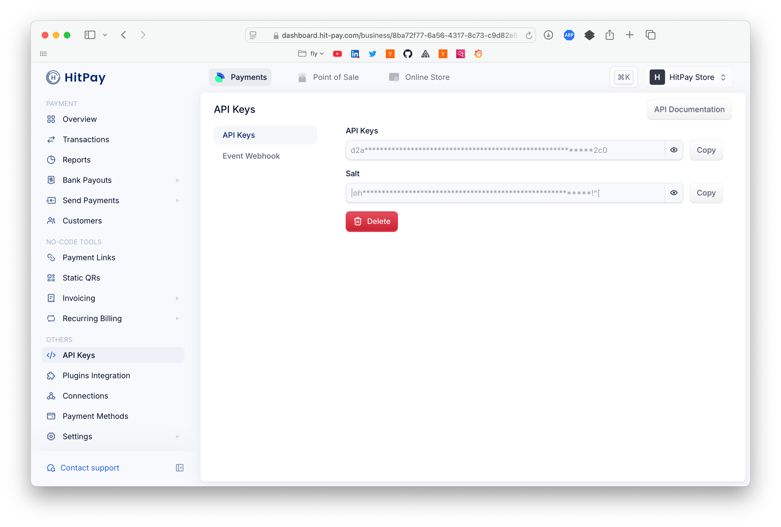 Api Hit HitPay Product Guide and API docs.
