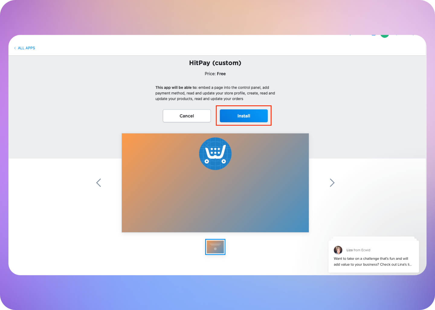 Ecwid Install