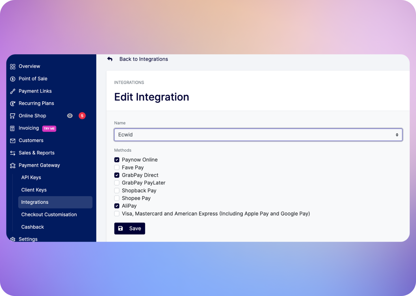 Ecwid Integration