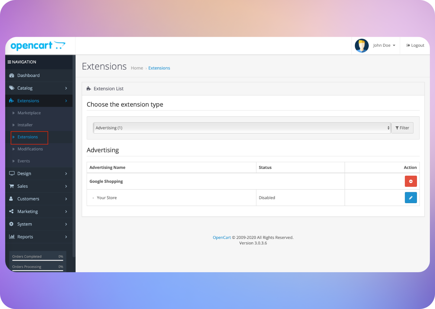 OpenCart Extensions
