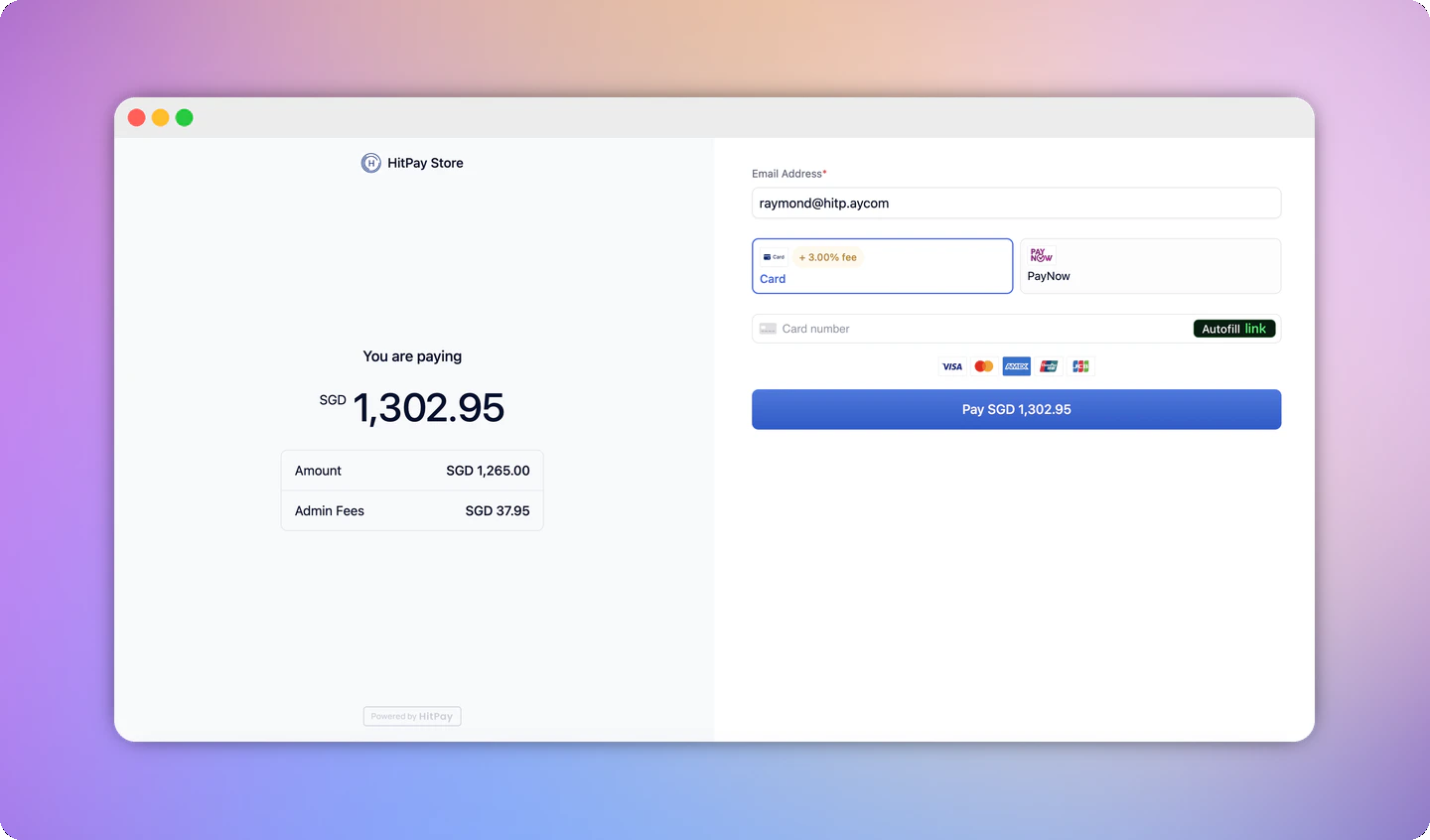 Online Checkout Page