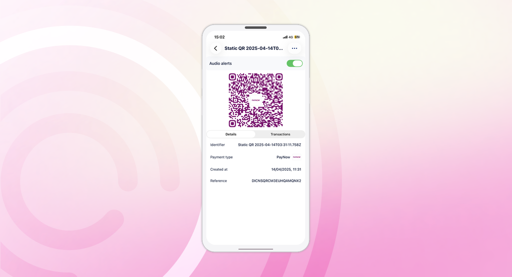 Static QR on the HitPay App