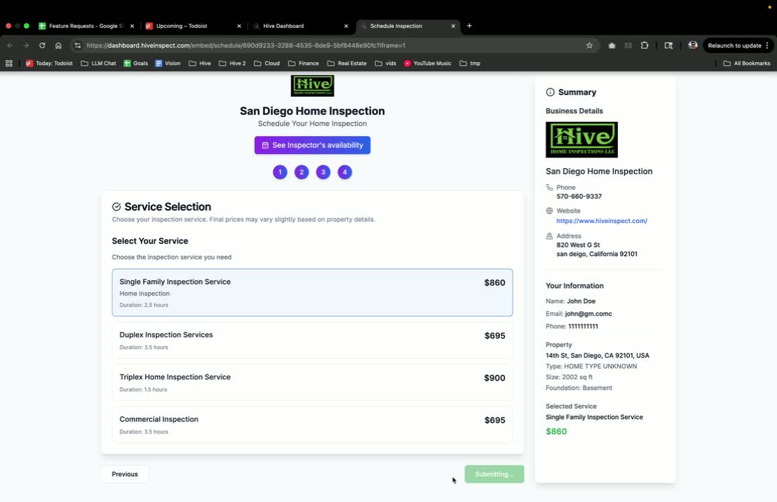 Review Your Information in Hive Inspect