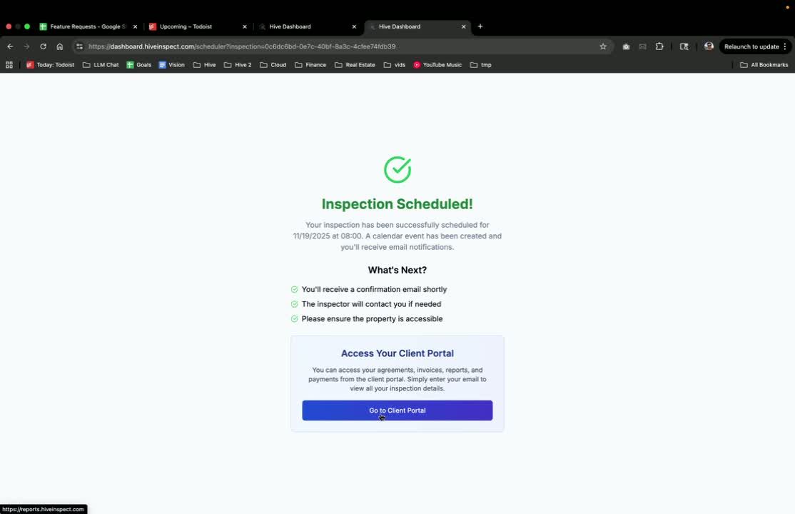 Access Your Reports in Hive Inspect