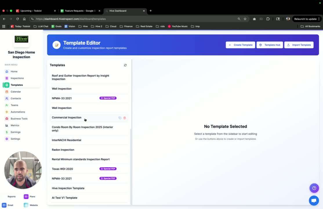 Demonstrating Templates with Ratings On in Hive Inspect
