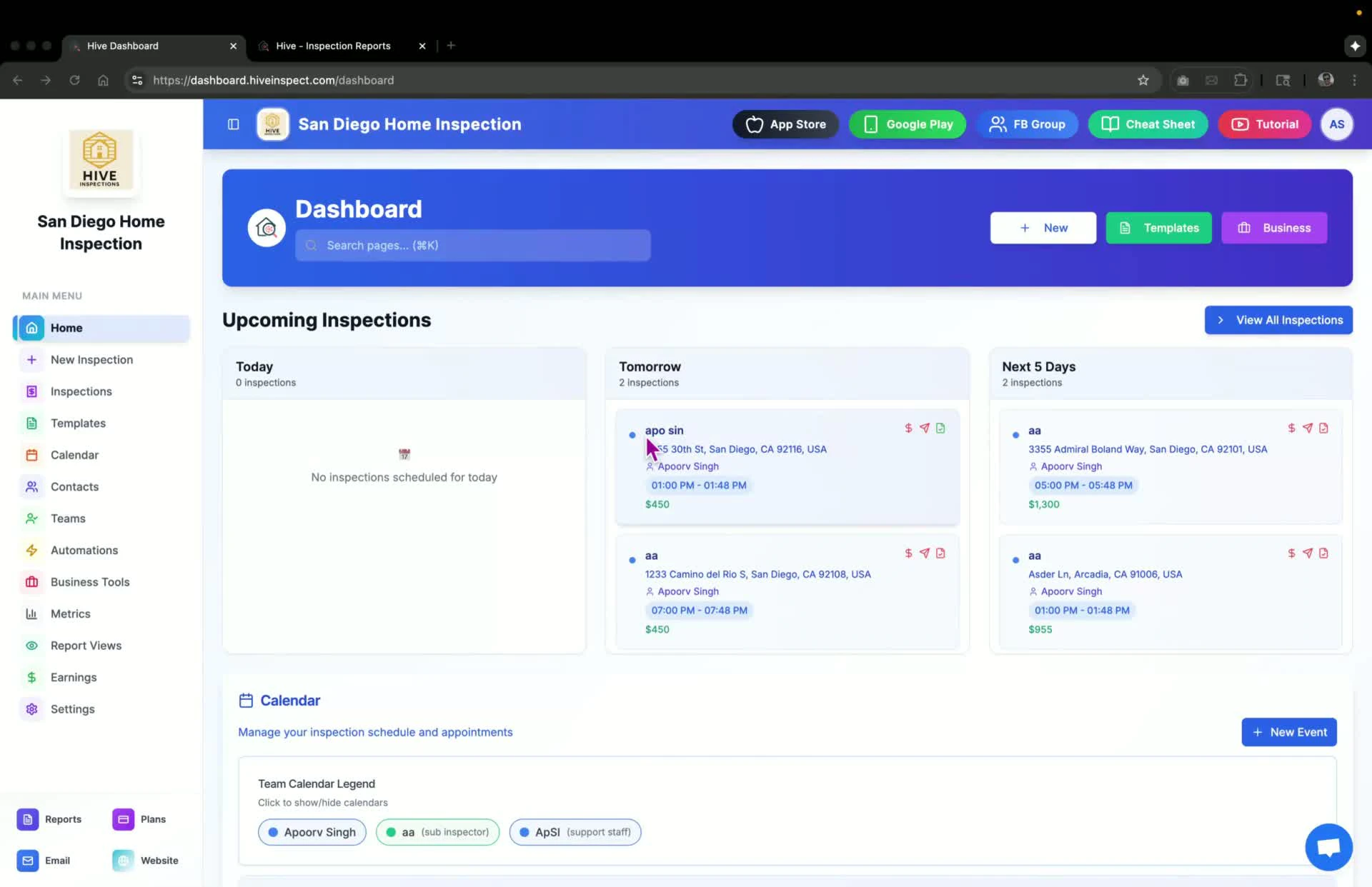 Accessing payment settings